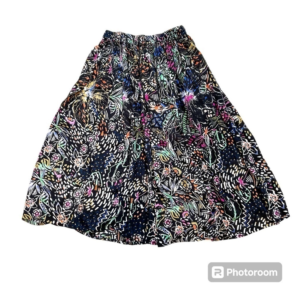 Papa Vancouver Floral Boho Flowy Skirt with Stretch Bundle & Save